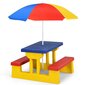 Vaikiškas stalo komplektas Costway, įvairių spalvų kaina ir informacija | Vaikiški lauko baldai | pigu.lt