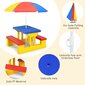 Vaikiškas stalo komplektas Costway, įvairių spalvų kaina ir informacija | Vaikiški lauko baldai | pigu.lt