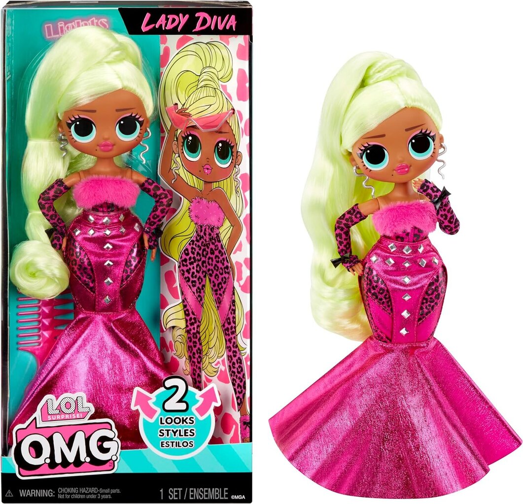 Lėlė LOL Surprise! OMG Lady Diva цена и информация | Žaislai mergaitėms | pigu.lt