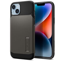 Spigen Slim Armor Mag Apple iPhone 14 Plus Gunmetal MagSafe, sidabro spalvos kaina ir informacija | Telefono dėklai | pigu.lt