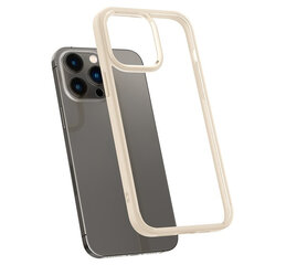 Spigen Crystal Hybrid Apple iPhone 14 Pro Sand Beige smėlio smėlio spalvos telefonas, berėmis kaina ir informacija | Telefono dėklai | pigu.lt