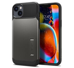 Spigen Slim Armor Apple iPhone 14 Plus Gunmetal, sidabro spalvos kaina ir informacija | Telefono dėklai | pigu.lt