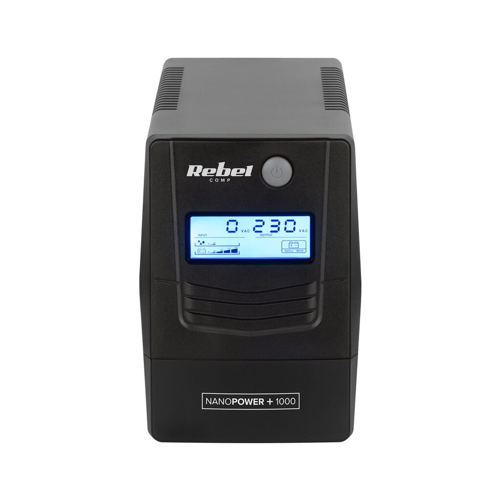 Rebel Nanopower Plus 1000 (RB-4025) kaina ir informacija | Nepertraukiamo maitinimo šaltiniai (UPS) | pigu.lt