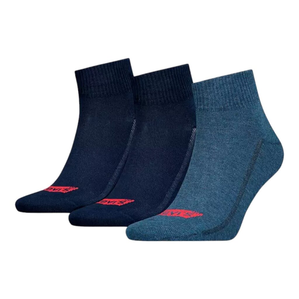 Levi's kojinės vyrams 85410, mėlynos, 3 poros цена и информация | Vyriškos kojinės | pigu.lt