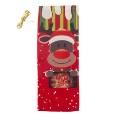 Kalėdinis maišelis buteliui Šiaurės elnias kaina ir informacija | Kalėdinės dekoracijos | pigu.lt