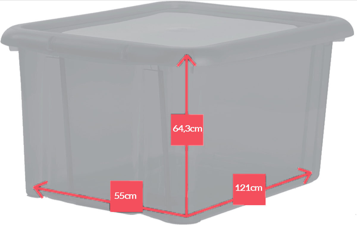 Sodo dėžė Baya, 420L, pilka kaina ir informacija | Komposto dėžės, lauko konteineriai | pigu.lt