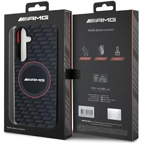 AMG Silicone Carbon Pattern Mag Hardcase kaina ir informacija | Telefono dėklai | pigu.lt