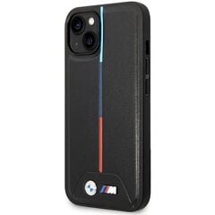 BMW BMHCP15S22PVTK iPhone 15 | 14 | 13 6.1" czarny|black hardcase M Quilted Tricolor цена и информация | Чехлы для телефонов | pigu.lt