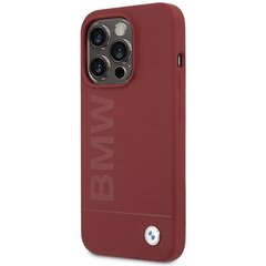 BMW BMHMP15LSLBLRE iPhone 15 Pro 6.1" czerwony|red hardcase Silicone Big Logo MagSafe цена и информация | Чехлы для телефонов | pigu.lt