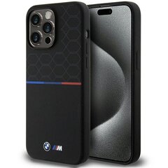 BMW BMHMP15X22SMPK iPhone 15 Pro Max 6.7" czarny|black hardcase M Silicone Pattern MagSafe цена и информация | Чехлы для телефонов | pigu.lt