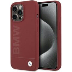 BMW BMHMP15XSLBLRE iPhone 15 Pro Max 6.7" czerwony|red hardcase Silicone Big Logo MagSafe цена и информация | Чехлы для телефонов | pigu.lt