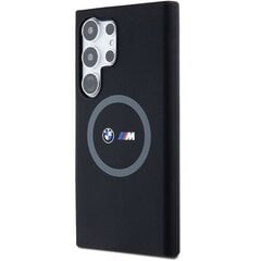 Чехол BMW для Samsung Galaxy S24 Ultra black M Silicone Printed Ring MagSafe цена и информация | Чехлы для телефонов | pigu.lt