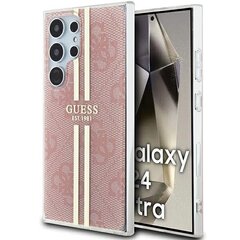 Guess GUHCS24LH4PSEGW S24 Ultra S928 brązowy|brown hardcase IML 4G Gold Stripe цена и информация | Чехлы для телефонов | pigu.lt