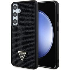 Guess GUHCS24MHDGPPK S24+ S926 czarny|black hardcase Rhinestone Triangle цена и информация | Чехлы для телефонов | pigu.lt