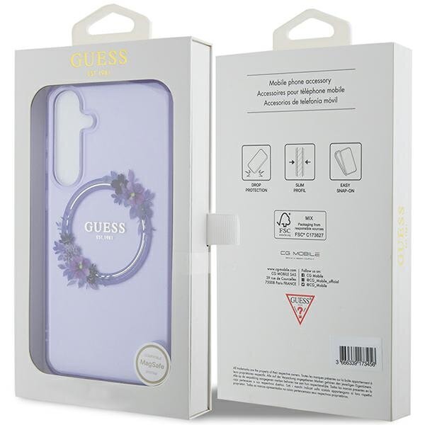 Guess IML Flowers Wreath Mag Hardcase kaina ir informacija | Telefono dėklai | pigu.lt