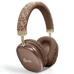 Guess słuchawki nauszne Bluetooth GUBHK1GCTCSW brązowy|brown Gcube Metallic Script Logo цена и информация | Теплая повязка на уши, черная | pigu.lt