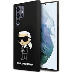 Karl Lagerfeld KLHCS24LSNIKBCK S24 Ultra S928 hardcase czarny|black Silicone Ikonik цена и информация | Чехлы для телефонов | pigu.lt