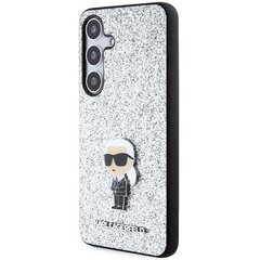 Karl Lagerfeld KLHCS24MGCNPSG S24+ S926 srebrny|silver hardcase Fixed Glitter Ikonik Logo Metal Pin цена и информация | Чехлы для телефонов | pigu.lt