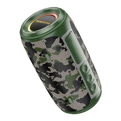 Borofone Portable Bluetooth Speaker BR38 Free-flowing green camouflage цена и информация | Аудиоколонки | pigu.lt