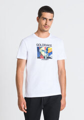 Marškinėliai vyrams Antony Morato 35393-7, balti kaina ir informacija | Vyriški marškinėliai | pigu.lt