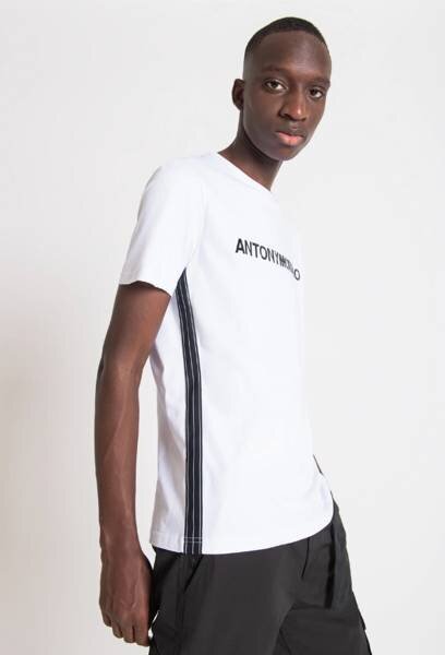 Marškinėliai vyrams Antony Morato 35408-7, balti kaina ir informacija | Vyriški marškinėliai | pigu.lt