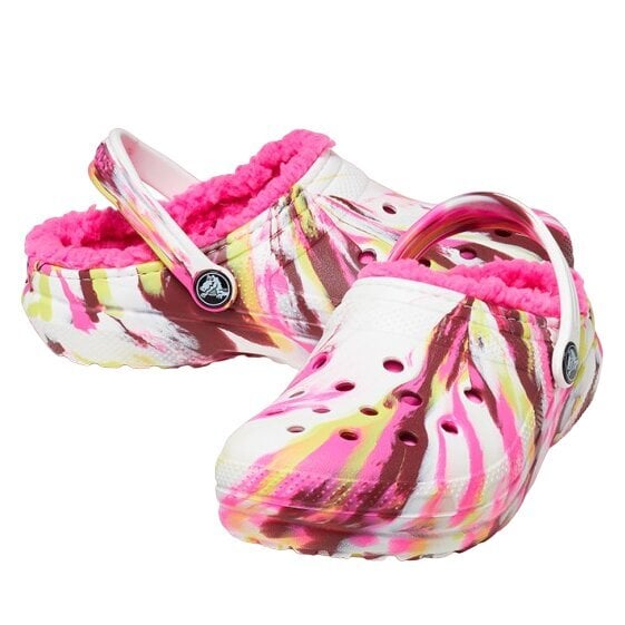 Šlepetės mergaitėms Crocs 207773-6RW, įvairių spalvų kaina ir informacija | Šlepetės, kambario avalynė vaikams | pigu.lt