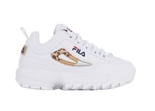 Sportiniai batai mergaitėms Fila FFK0107.13170, balti цена и информация | Детская спортивная обувь | pigu.lt