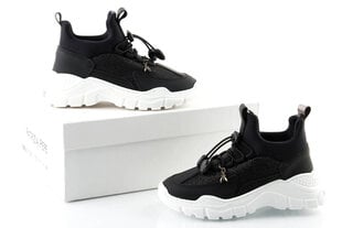 Sportiniai batai mergaitėms Patrizia Pepe PPJ540, juodi цена и информация | Детская спортивная обувь | pigu.lt