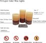 Adoria LED vaško žvakių rinkinys, 3 vnt. kaina ir informacija | Žvakės, Žvakidės | pigu.lt
