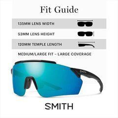 Slidinėjimo akiniai Smith, mėlyni kaina ir informacija | Slidinėjimo akiniai | pigu.lt