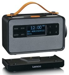 Lenco PDR-065BK — DAB+/FM-радио с Bluetooth и зарядной базой цена и информация | Радиоприемники и будильники | pigu.lt