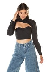 Palaidinė moterims Pepe Jeans Dua Lipa PL303813 999, juoda kaina ir informacija | Palaidinės, marškiniai moterims | pigu.lt