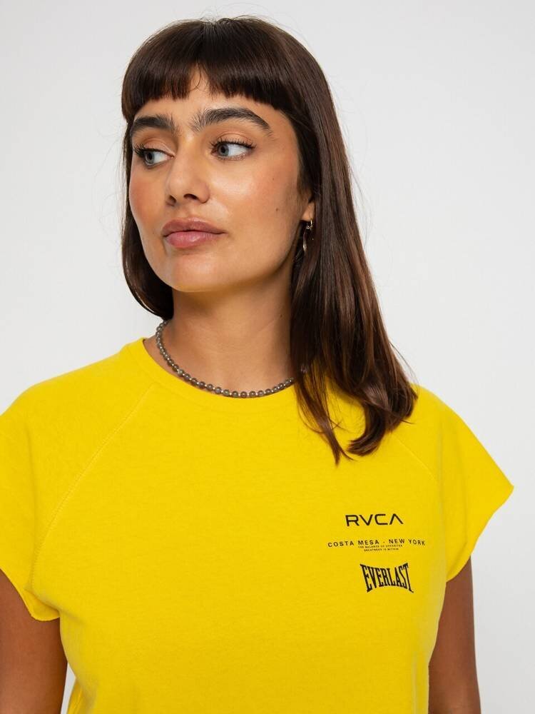 Marškinėliai moterims Rvca W4TPWF RVP1 3444, geltona kaina ir informacija | Marškinėliai moterims | pigu.lt