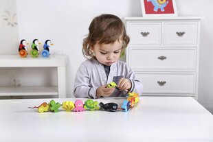 Деревянные разноцветные блоки Andreu Toys, 31 x 4 x 4 см цена и информация | Развивающие игрушки | pigu.lt