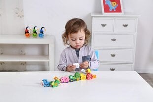 Деревянные блоки «Ферма» Andreu Toys TKB510-B, 31 x 4 x 4 см цена и информация | Развивающие игрушки | pigu.lt