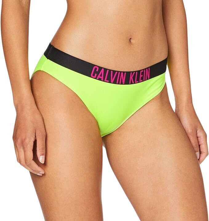 Calvin Klein bikini kelnaitės moterims KW0KW01050, žalios kaina ir informacija | Maudymosi kostiumėliai | pigu.lt