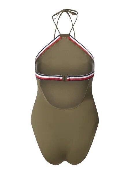Tommy Hilfiger maudymosi kostiumėlis moterims UW0UW02095RBN, žalias цена и информация | Maudymosi kostiumėliai | pigu.lt