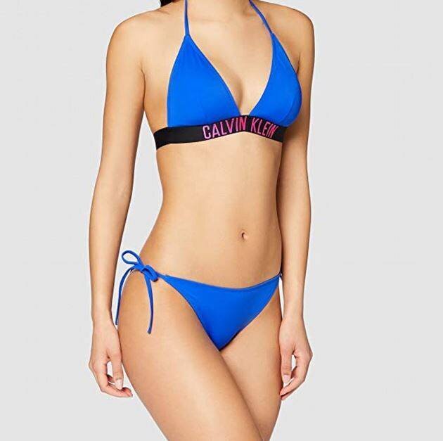 Calvin Klein bikini kelnaitės moterims KW0KW00965, mėlynos цена и информация | Maudymosi kostiumėliai | pigu.lt