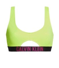 Calvin Klein bikini viršutinė dalis moterims KW0KW01049, žalia цена и информация | Купальники | pigu.lt