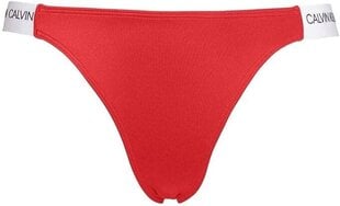 Calvin Klein bikini kelnaitės moterims KW0KW00933 XBG, raudonos цена и информация | Купальники | pigu.lt