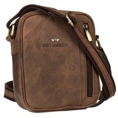 Vyriška odinė rankinė Peterson, 8023-TGH, ruda цена и информация | Мужские сумки | pigu.lt