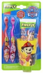 Dantų priežiūros rinkinys vaikams Nickelodeon Paw Patrol, Firefly, 4 vnt. kaina ir informacija | Dantų šepetėliai, pastos | pigu.lt