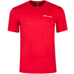 Champion marškinėliai vyrams 85225, raudoni цена и информация | Мужские футболки | pigu.lt