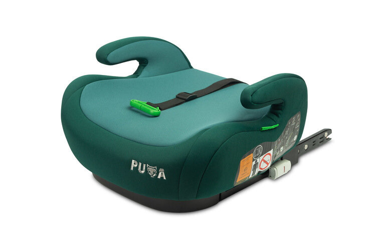 Automobilinė kėdutė - paaukštinimas Caretero Puma Isofix-I-Size, 125-150 cm, emerald kaina ir informacija | Autokėdutės | pigu.lt