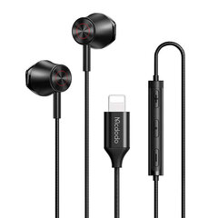 Wired earphones Mcdodo HP-4080, lightning (black) цена и информация | Наушники | pigu.lt