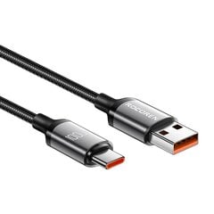 Fast Charging cable Rocoren USB-A to USB-C Retro Series 2m 100W (grey) цена и информация | Кабели для телефонов | pigu.lt