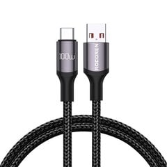 Fast Charging cable Rocoren USB-A to USB-C Retro Series 2m 100W (grey) цена и информация | Кабели для телефонов | pigu.lt