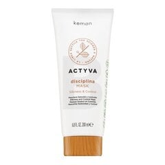 Kaukė plaukams Kemon Actyva Disciplina Silkness and Control Mask, nepaklusniems plaukams, 200 ml kaina ir informacija | Priemonės plaukų stiprinimui | pigu.lt