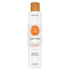 Kemon Actyva Hair & Body After Sun Шампунь и гель для душа 2в1 для волос, подвергшихся воздействию солнца 250 мл цена и информация | Шампуни | pigu.lt