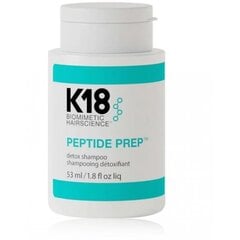 Plaukų šampūnas K18 Peptide Prep Detox Shampoo, giliai valantis, 53 ml цена и информация | Шампуни | pigu.lt